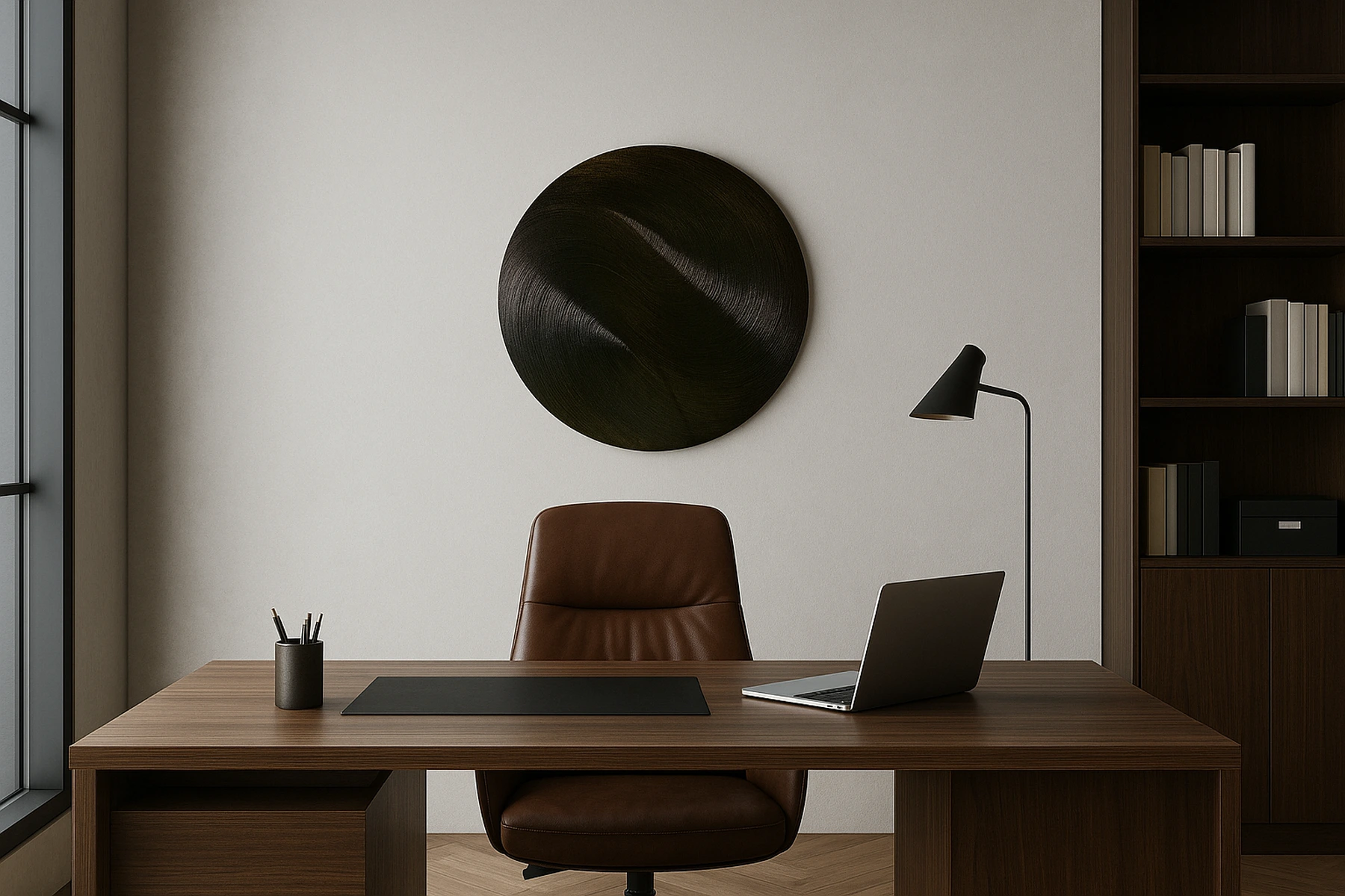 Noir Circle on Gold — Lea Richelieu